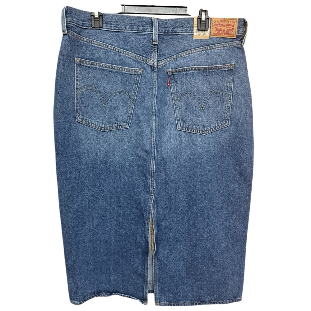 Levi's Women’s High Rise Slit Skirt - Size 14/32 - Picture 2 of 8